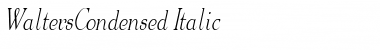 WaltersCondensed Italic