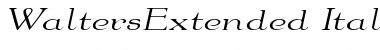 WaltersExtended Font