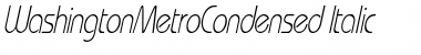 WashingtonMetroCondensed Font