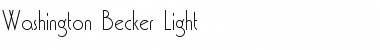 Washington Becker Light Regular Font