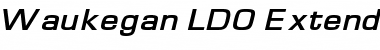 Waukegan LDO Bold Oblique Font