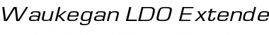 Waukegan LDO Oblique Font