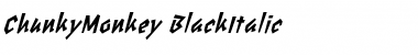 ChunkyMonkey BlackItalic Font
