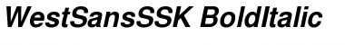 WestSansSSK Font