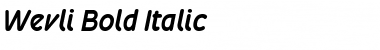 Wevli Bold Italic