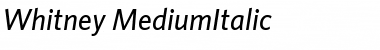 Whitney Medium Italic