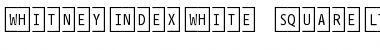 WhitneyIndexWhite Font