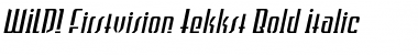 WILD1 Firstvision Tekkst Font