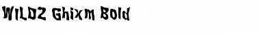 WILD2 Ghixm Bold Font