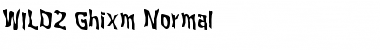 WILD2 Ghixm Normal Font