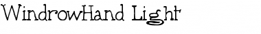 WindrowHand Light Font