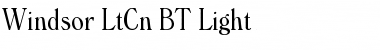 Windsor LtCn BT Light Font