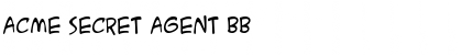 ACME Secret Agent BB Regular Font