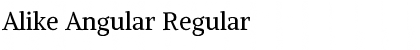 Alike Angular Regular Font