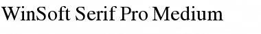 WinSoft Serif Pro Font