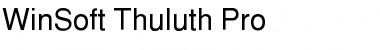WinSoft Thuluth Pro Light Font
