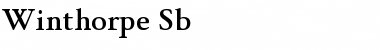 Winthorpe SemiBold Font