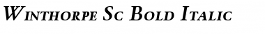 Winthorpe SmallCaps Bold Italic