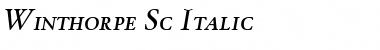 Winthorpe SmallCaps Italic Font
