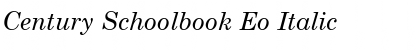 Century Schoolbook Eo Italic Font