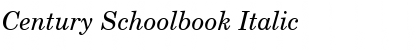 Century Schoolbook Italic Font