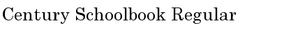 Century Schoolbook Font