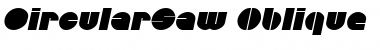 CircularSaw Font