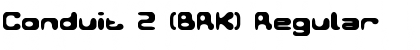 Conduit 2 (BRK) Regular Font