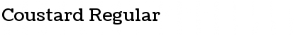 Coustard Regular Font