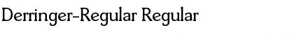 Derringer-Regular Font