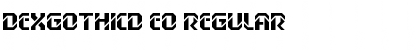 DexGothicD Eo Regular Font