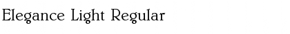 Elegance Light Regular Font