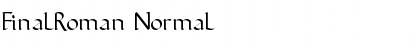 FinalRoman Normal Font