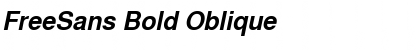 FreeSans Bold Oblique