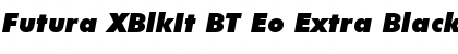 Futura XBlkIt BT Eo Extra Black Italic Font