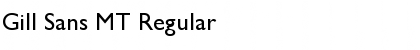 Gill Sans MT Regular Font