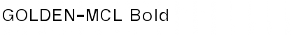 GOLDEN-MCL Bold Font