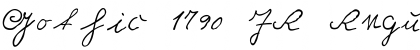 Gothic 1790 JR Regular Font