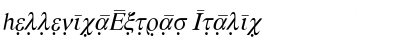 HellenicaExtras Italic Font