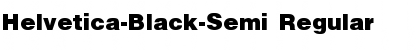 Helvetica-Black-Semi Regular Font