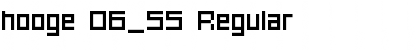 hooge 06_55 Regular Font