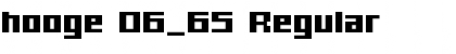 hooge 06_65 Regular Font