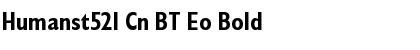 Humanst521 Cn BT Eo Bold Font