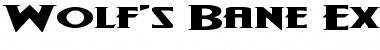 Wolf's Bane Expanded Font
