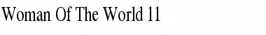 Woman Of The World  11 Regular Font