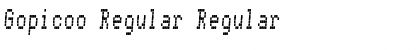 Gopicoo Regular Font