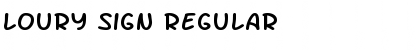 Loury Sign Regular Font