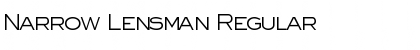 Narrow Lensman Font