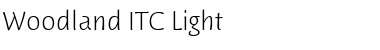 Woodland ITC Light Font