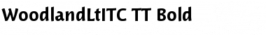 WoodlandLtITC TT Bold Font